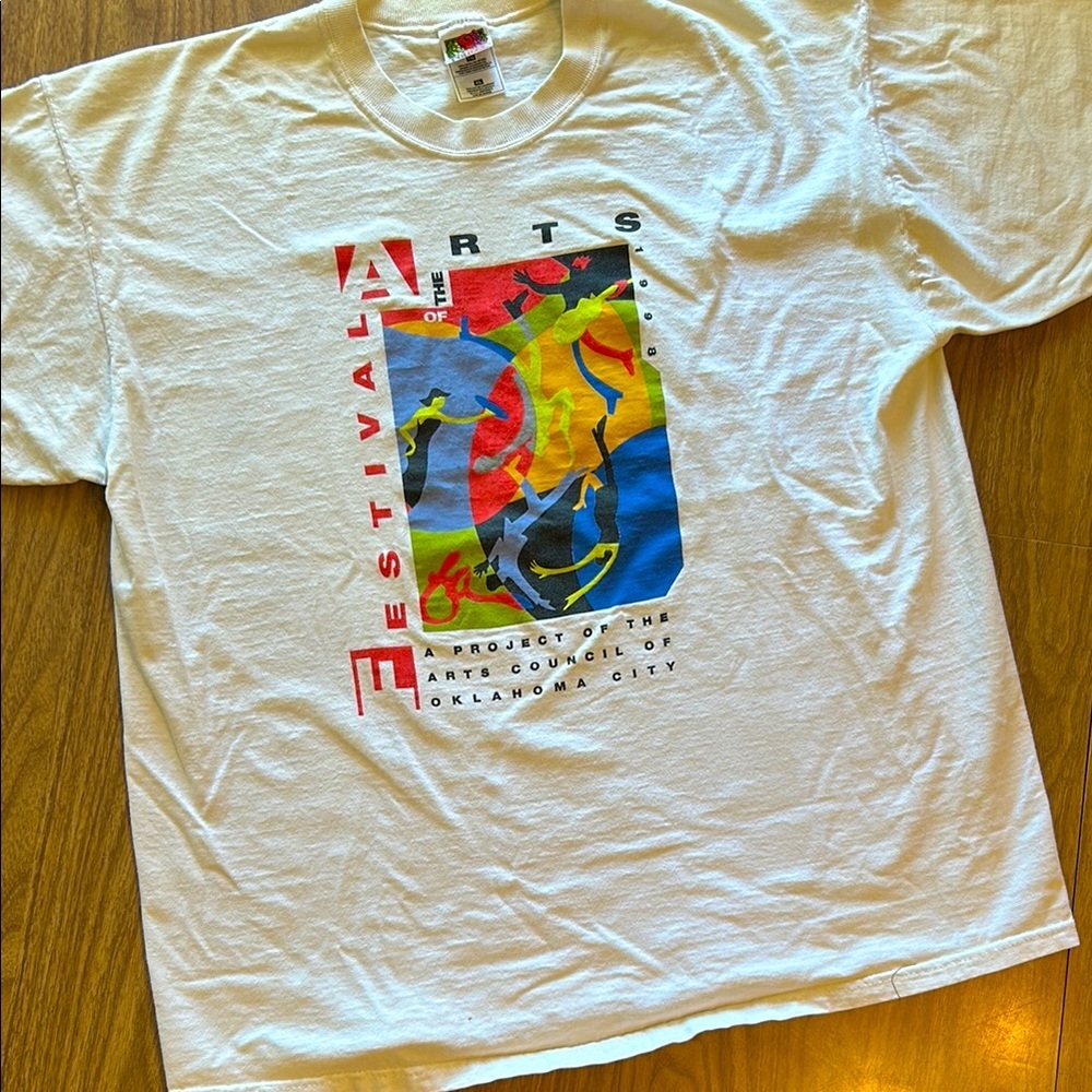 Vintage 90s Oklahoma City Festival of the Arts T-Shirt 1998 100% Cotton Men’s XL
